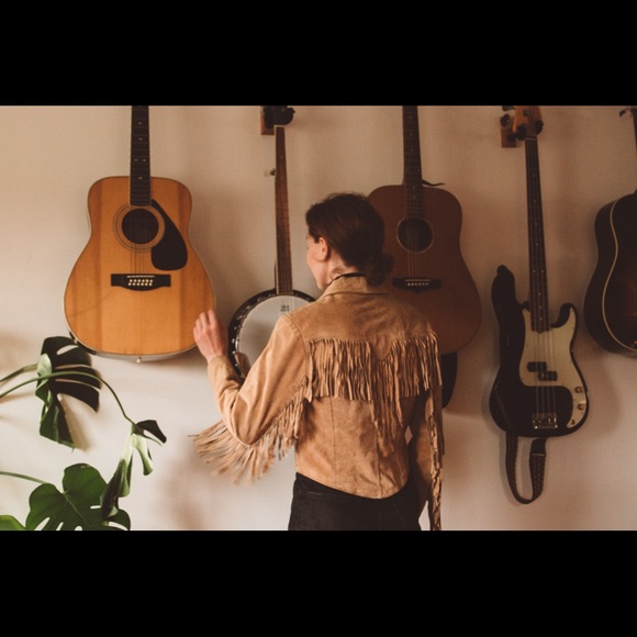 Suede Fringe Crop Jacket - Picture 2 of 5